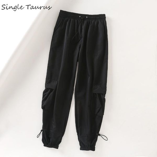 women's pants & capris high waist cargo women double pocket streetwear sweatpants fashion black red joggers harem woman trousers 2021, Black;white
women's pants & capris high waist cargo women double pocket streetwear sweatpants fashion black red joggers harem woman trousers 2021, Black;white