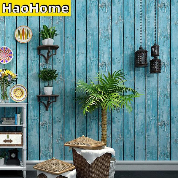 wallpapers haohome retro pvc non-self-adhesive wallpaper blue/brown/res wood grain bar clothing store wall decor mural
wallpapers haohome retro pvc non-self-adhesive wallpaper blue/brown/res wood grain bar clothing store wall decor mural
