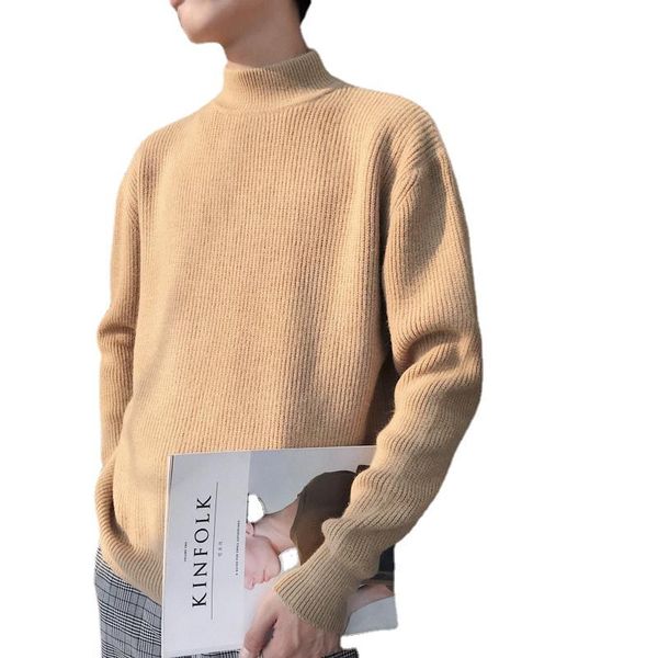 men's sweaters 2021 semi-turtle neck autumn and winter of the tide youth sweater thickened pullover jacket warm bottoming shirt, White;black
men's sweaters 2021 semi-turtle neck autumn and winter of the tide youth sweater thickened pullover jacket warm bottoming shirt, White;black