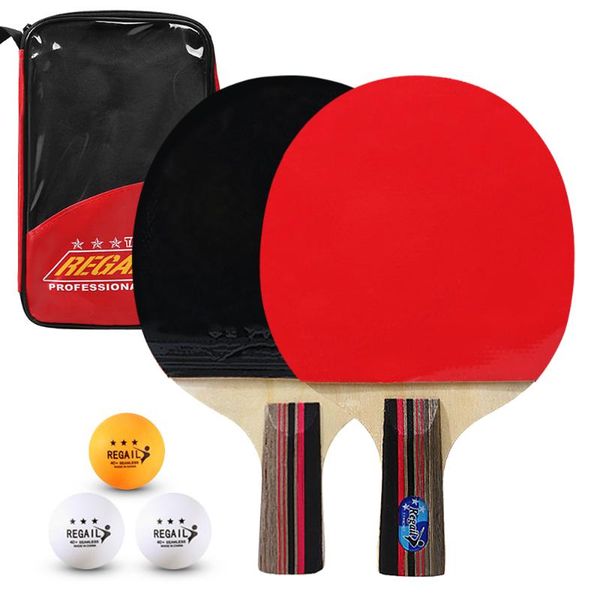 table tennis raquets pong paddles quality rackets 2 bats 3 balls long short handle racket training accessories
table tennis raquets pong paddles quality rackets 2 bats 3 balls long short handle racket training accessories