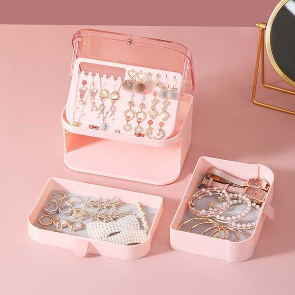 storage boxes & bins portable dustproof large capacity drawer transparent plastic double-layer jewelry box ring makeup organizer
storage boxes & bins portable dustproof large capacity drawer transparent plastic double-layer jewelry box ring makeup organizer