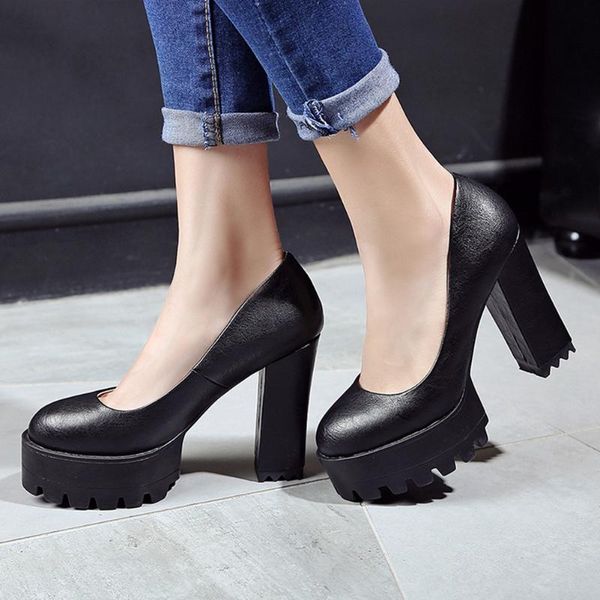 brand slip on leisure platform block high heels elegant office lady woman shoes pumps plus size 42 dress, Black
brand slip on leisure platform block high heels elegant office lady woman shoes pumps plus size 42 dress, Black