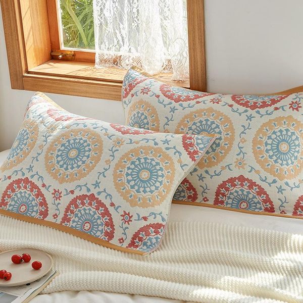 pillow case pure pillowcase with cotton gauze to increase thickening four seasons student european style couple 2pcs
pillow case pure pillowcase with cotton gauze to increase thickening four seasons student european style couple 2pcs