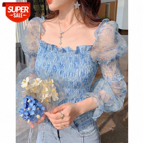 net celebrity korean salt lake flower sea chiffon sweet floral blouse women gao file foreign style shirt #x49p, White
net celebrity korean salt lake flower sea chiffon sweet floral blouse women gao file foreign style shirt #x49p, White