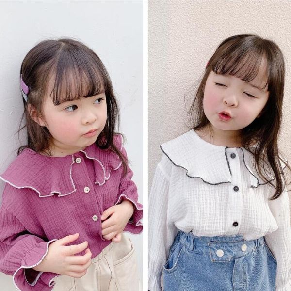 spring autumn baby toddler school girls shirt blouses kids long sleeve ruffles children's clothes jw7793 shirts, White;black
spring autumn baby toddler school girls shirt blouses kids long sleeve ruffles children's clothes jw7793 shirts, White;black