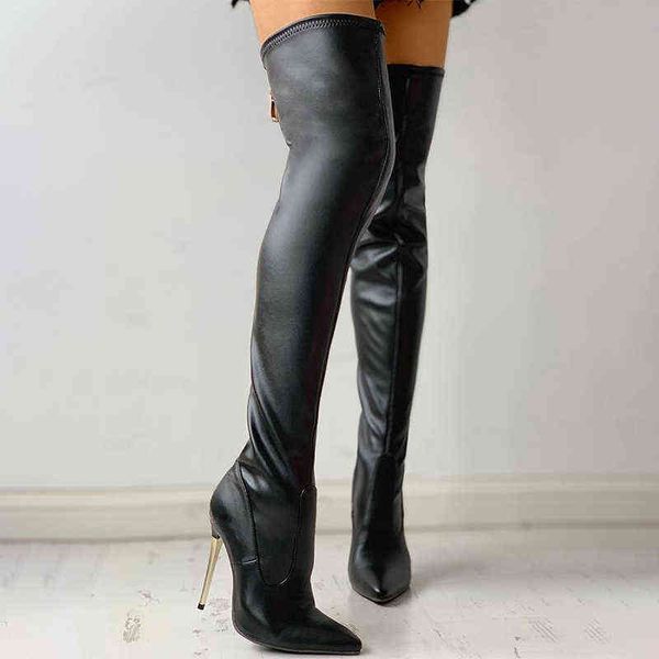 women over the knee boots female zip black long woman thin heel ladies pointed toe party women's autumn shoes g1204
women over the knee boots female zip black long woman thin heel ladies pointed toe party women's autumn shoes g1204