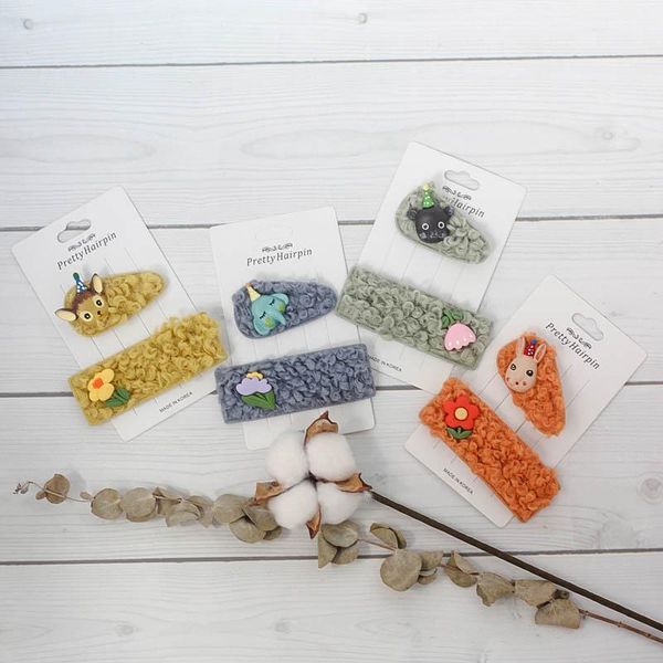 set cute cartoon animal flowers plush hair clip accessories for women girl kids headwear barrettes lovely hairpin side, Slivery;white
set cute cartoon animal flowers plush hair clip accessories for women girl kids headwear barrettes lovely hairpin side, Slivery;white
