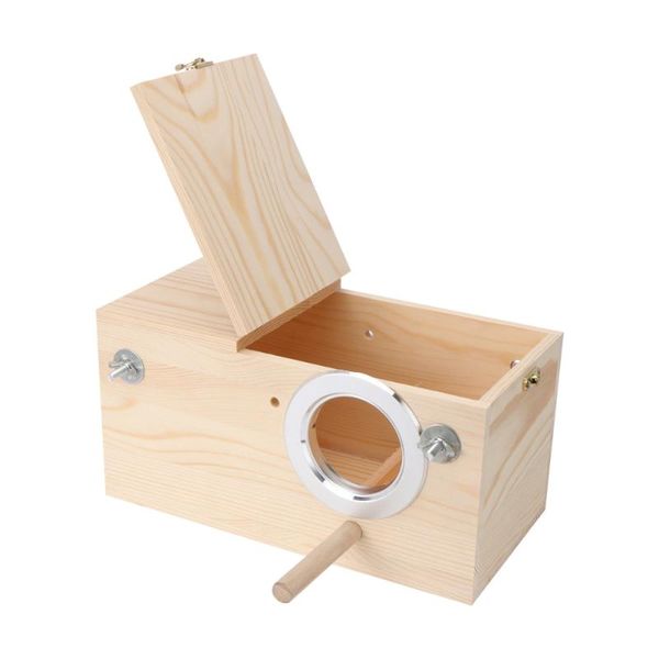 bird cages outdoor garden decoration wood parrot breeding box clamshell nest for home - size (open left and right
bird cages outdoor garden decoration wood parrot breeding box clamshell nest for home - size (open left and right