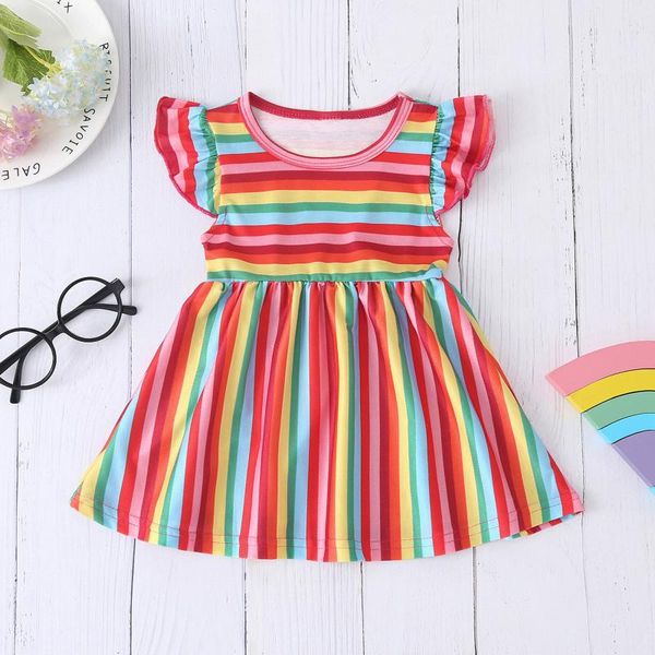 girl's dresses 40# children's clothing toddler kids baby dress girls striped rainbow sleeve princess party girl clothes, Red;yellow
girl's dresses 40# children's clothing toddler kids baby dress girls striped rainbow sleeve princess party girl clothes, Red;yellow