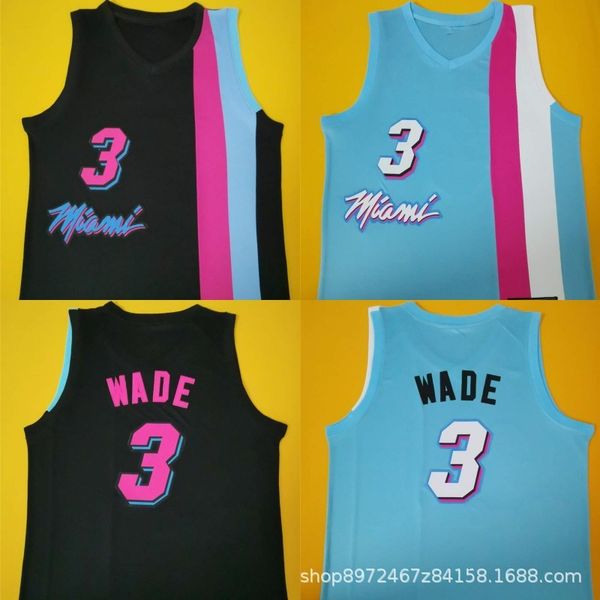 tracksuit jerseys a heat 3 wade printed basketball jersey, Gray 
tracksuit jerseys a heat 3 wade printed basketball jersey, Gray