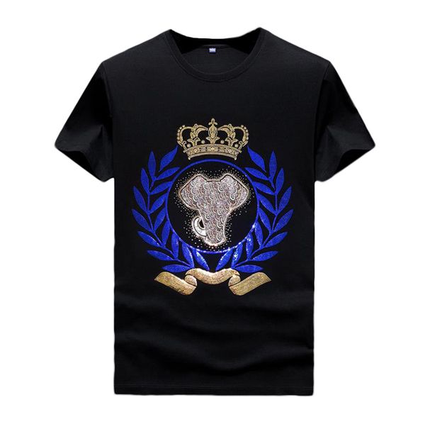 vintage designer short sleeve t shirt for men women casual summer - fashionable crew neck shirts with rhinestone designs, White;black
vintage designer short sleeve t shirt for men women casual summer - fashionable crew neck shirts with rhinestone designs, White;black