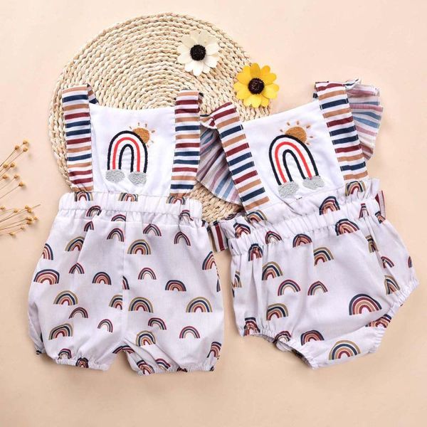 born baby boy girl rainbow print romper sleeveless backless jumpsuit summer outfits dziewczyna zestawy sets ropa de niña rompers, Blue
born baby boy girl rainbow print romper sleeveless backless jumpsuit summer outfits dziewczyna zestawy sets ropa de niña rompers, Blue