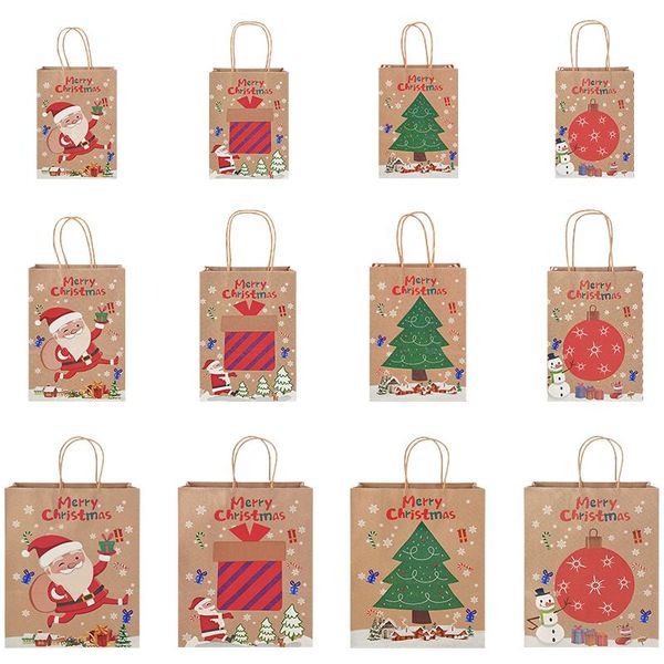 gift wrap 3/5pcs kraft paper christmas handle bag santa claus tree ball pattern candy handbag xmas party year navidad noel decor
gift wrap 3/5pcs kraft paper christmas handle bag santa claus tree ball pattern candy handbag xmas party year navidad noel decor