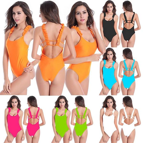 women's swimwear 2021 one piece swimsuit push up women ruffle monokini solid red bodysuit bathing suit swim wear, White;black
women's swimwear 2021 one piece swimsuit push up women ruffle monokini solid red bodysuit bathing suit swim wear, White;black