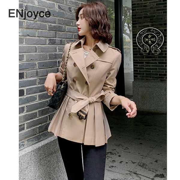 women's trench coats 2021 spring women double breasted short coat female korean khaki british long sleeve slim belt cloak windbreaker, Tan;black
women's trench coats 2021 spring women double breasted short coat female korean khaki british long sleeve slim belt cloak windbreaker, Tan;black