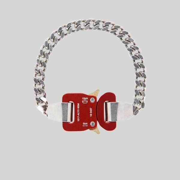 link, chain 1017 alyx 9sm metal lock bracelet men and women couples same style simple personality gift ins trend, Black
link, chain 1017 alyx 9sm metal lock bracelet men and women couples same style simple personality gift ins trend, Black