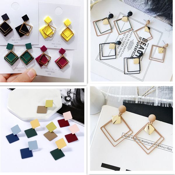 fashion simple vintage earrings for women geometric statement dangle drop gold earings 2021 trendy jewelry, Silver
fashion simple vintage earrings for women geometric statement dangle drop gold earings 2021 trendy jewelry, Silver