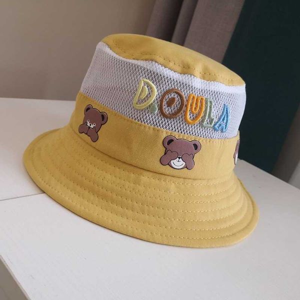 children hat summer mesh sunshade men and women beach fisherman cute super letter basin, Yellow
children hat summer mesh sunshade men and women beach fisherman cute super letter basin, Yellow