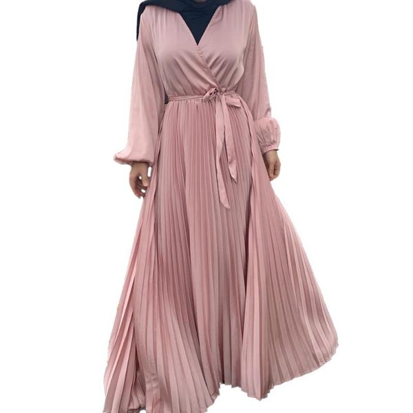 ethnic clothing 6 solid color muslim pleated dress eid mubarak kaftan abaya arabic women robe satin hijab islamic dubai 2021 fall ropa, Red
ethnic clothing 6 solid color muslim pleated dress eid mubarak kaftan abaya arabic women robe satin hijab islamic dubai 2021 fall ropa, Red