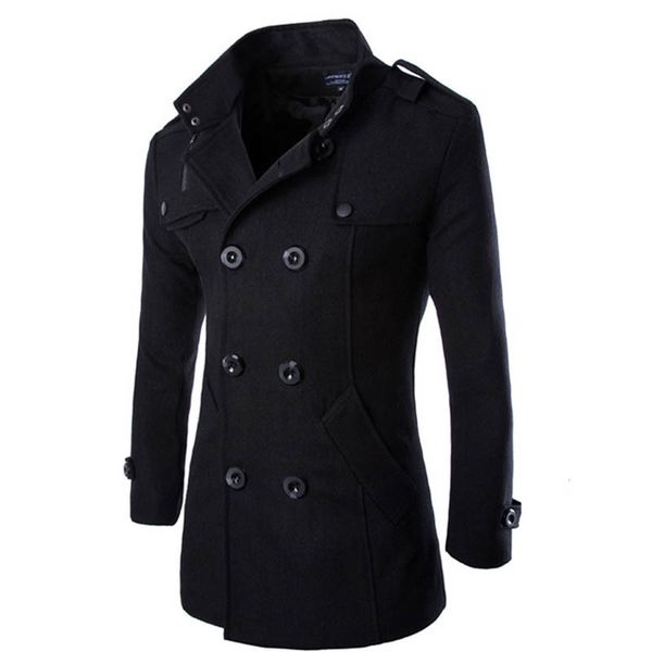 fashion 2021 autumn winter warm fce men's slim double-breasted long men's windbreaker et wool woolen coat, Black;brown
fashion 2021 autumn winter warm fce men's slim double-breasted long men's windbreaker et wool woolen coat, Black;brown