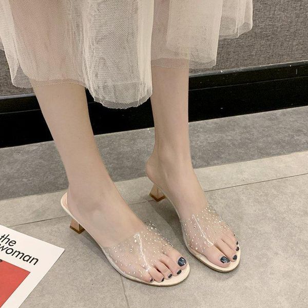slippers 2021 net red chunky heel women's summer all-match outer wear simple fashion transparent sandals high, Black
slippers 2021 net red chunky heel women's summer all-match outer wear simple fashion transparent sandals high, Black
