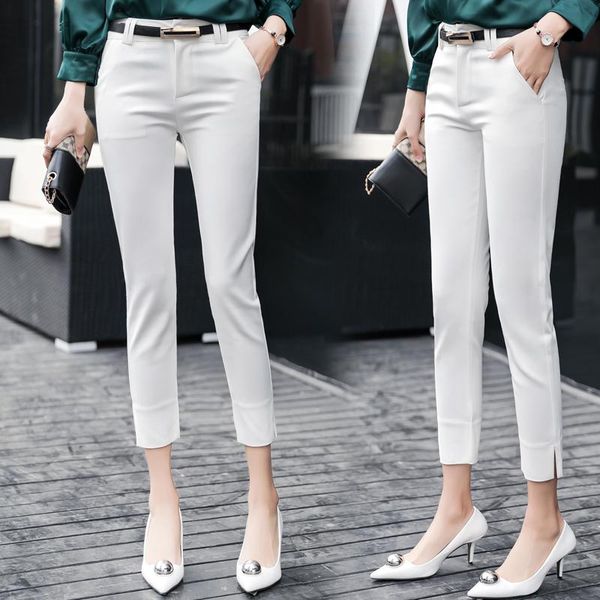 women's pants & capris pencil women trousers 2021 autumn ankle-length pantalon femme high waist slim stretchy pantalones mujer woman, Black;white
women's pants & capris pencil women trousers 2021 autumn ankle-length pantalon femme high waist slim stretchy pantalones mujer woman, Black;white