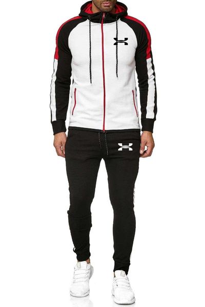 gym clothing 2021 men's spring autumn sets brand hoodie+pants two pieces zipper casual tracksuit male fashion sportswear, White;black
gym clothing 2021 men's spring autumn sets brand hoodie+pants two pieces zipper casual tracksuit male fashion sportswear, White;black