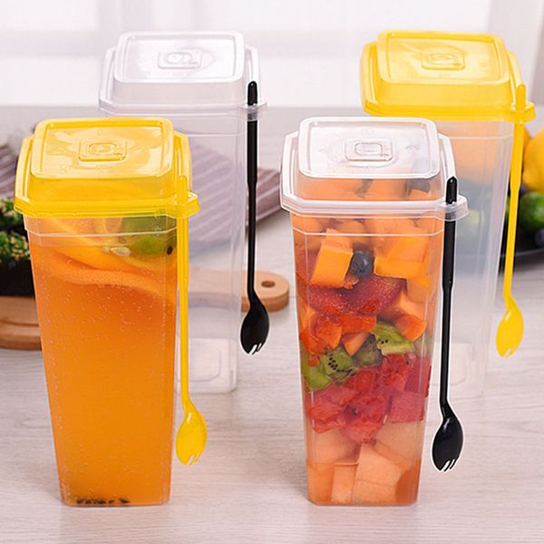 960ml disposable cups thick transparent plastic drinking cups with lid juice tea cup with fork
960ml disposable cups thick transparent plastic drinking cups with lid juice tea cup with fork
