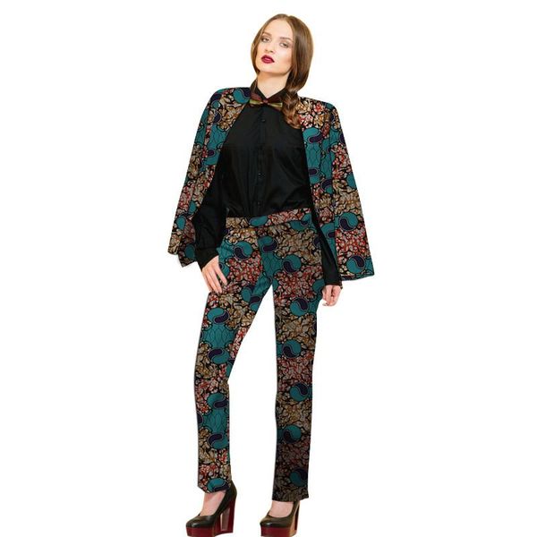 street trend women suit jacket matching trouser dashiki print africa style female groom suits customized african clothes women's two pi, White
street trend women suit jacket matching trouser dashiki print africa style female groom suits customized african clothes women's two pi, White