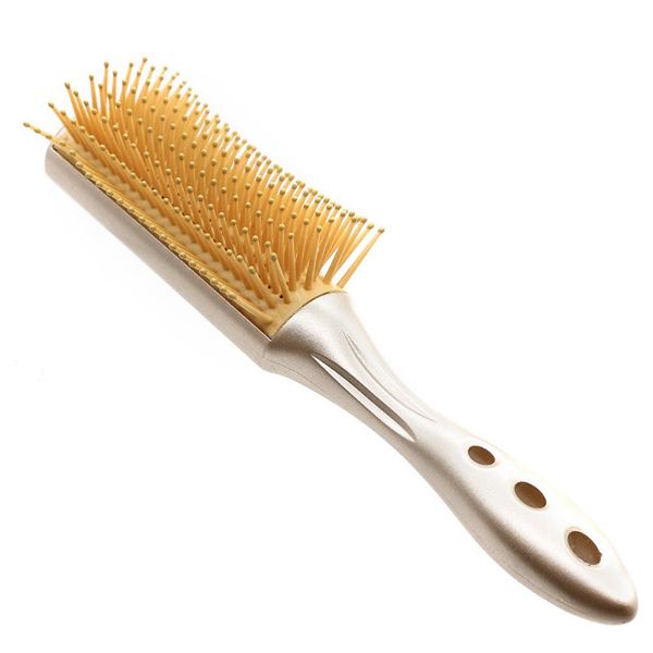 hair brushes professional hairdressing gold 9-row brush comb blowing heat-resistant styling, Silver
hair brushes professional hairdressing gold 9-row brush comb blowing heat-resistant styling, Silver