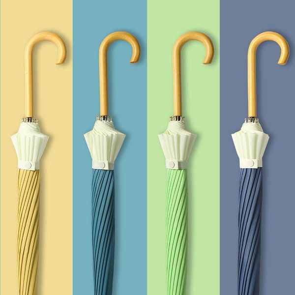umbrellas curved handle large umbrella rain waterproof creative color matching for women guarda chuva household products
umbrellas curved handle large umbrella rain waterproof creative color matching for women guarda chuva household products