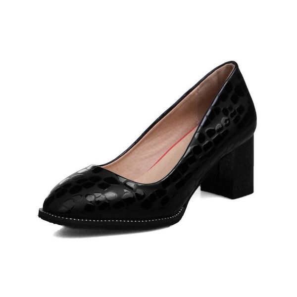 dress shoes single thick with high heels lighter square joker code size 32 18327-44 spring model, Black
dress shoes single thick with high heels lighter square joker code size 32 18327-44 spring model, Black