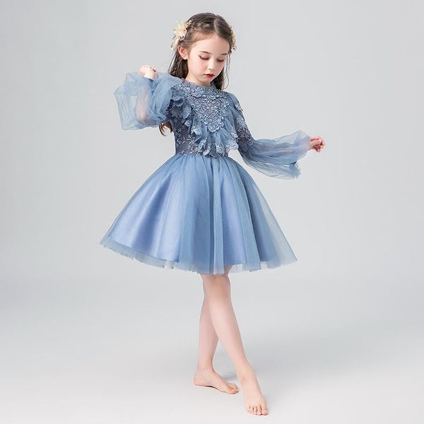 baby girl catwalk costume blue puffy dress 2021 children's birthday princess small host evening boat neck maternity dresses, White
baby girl catwalk costume blue puffy dress 2021 children's birthday princess small host evening boat neck maternity dresses, White