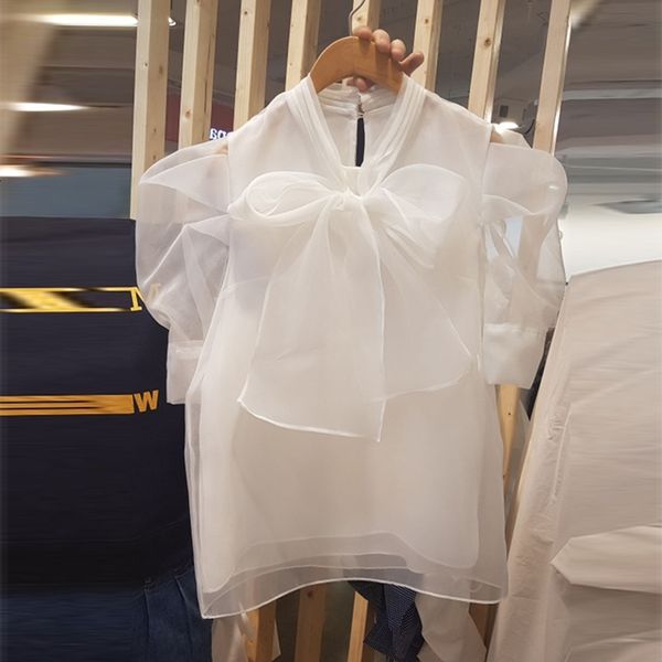 blouses women style cool girl's very fairy short sleeve bow blouse women's shirt gauze summer blouses blusas femme, White
blouses women style cool girl's very fairy short sleeve bow blouse women's shirt gauze summer blouses blusas femme, White