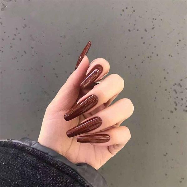 false nails 24pcs wine red nail patch square head glue type removable long paragraph fashion manicure save time fa, Red;gold
false nails 24pcs wine red nail patch square head glue type removable long paragraph fashion manicure save time fa, Red;gold