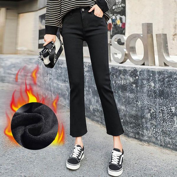 women's jeans ctrlcity fleece stretch women winter warm solid thicken female slim black ankle length pants washed denim trousers, Blue
women's jeans ctrlcity fleece stretch women winter warm solid thicken female slim black ankle length pants washed denim trousers, Blue