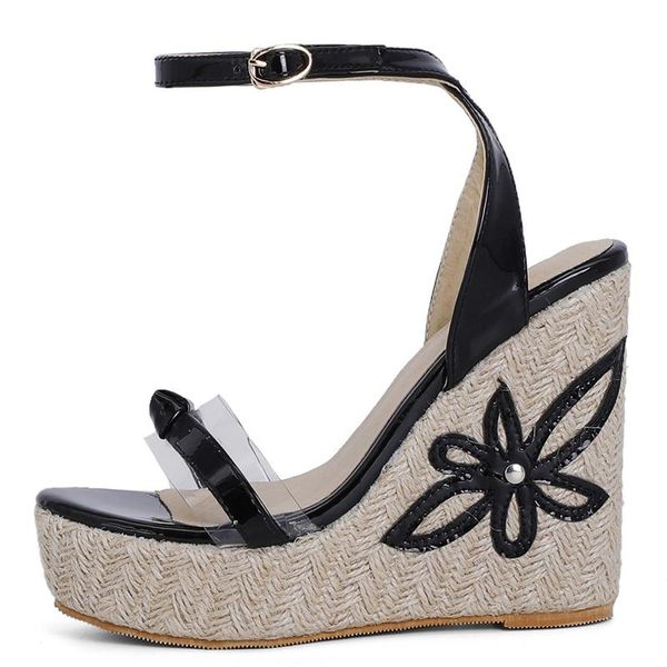 dress shoes summer wedge sandals for women fashion knitted heels gladiator casual party female flip flops large size, Black
dress shoes summer wedge sandals for women fashion knitted heels gladiator casual party female flip flops large size, Black