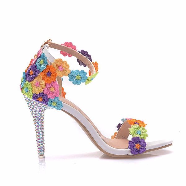 sandals sweet white lace flower pumps wedding shoes women lacing ankle strap peep toe high heel sandals 9cm heels, Black
sandals sweet white lace flower pumps wedding shoes women lacing ankle strap peep toe high heel sandals 9cm heels, Black
