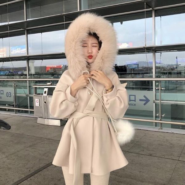 women's jackets woman wool inside solid color long sleeve jacket zipper wide -waisted hoodie winter outwear, Black;brown
women's jackets woman wool inside solid color long sleeve jacket zipper wide -waisted hoodie winter outwear, Black;brown