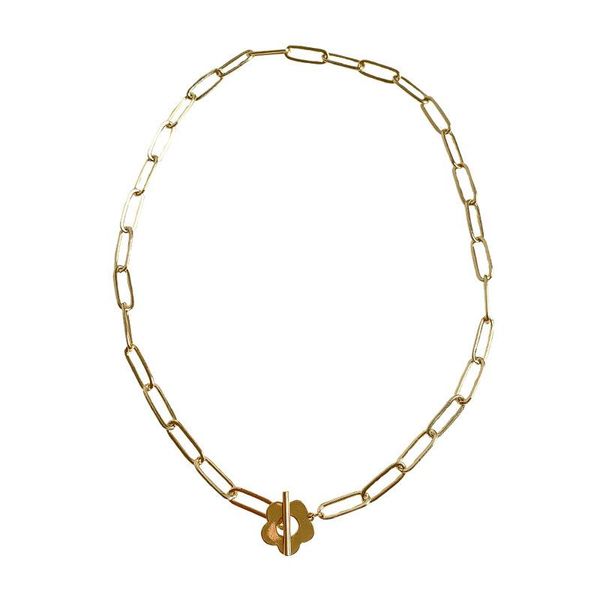 french style delicated gold plated hollow flower charm paper clip chain choker necklaces for women girl's jewelry accessories chokers, Golden;silver
french style delicated gold plated hollow flower charm paper clip chain choker necklaces for women girl's jewelry accessories chokers, Golden;silver