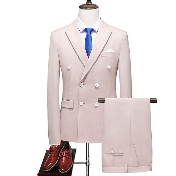 men's suits & blazers mogu men 2 pieces set blazer+pants 2021 double-breasted male wedding formal costume boutique job hunting clothing, White;black
men's suits & blazers mogu men 2 pieces set blazer+pants 2021 double-breasted male wedding formal costume boutique job hunting clothing, White;black