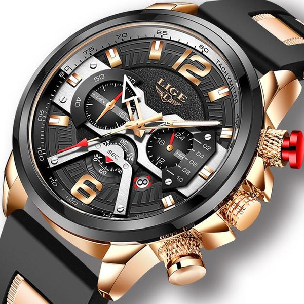 wristwatches 2021 lige fashion casual mens watches military silicone wrist watch for men waterproof clock sport chronograph, Slivery;brown
wristwatches 2021 lige fashion casual mens watches military silicone wrist watch for men waterproof clock sport chronograph, Slivery;brown