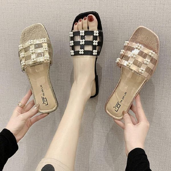 sandals and slippers for women's outer wear 2021 summer korean fashion beach beaded soft-soled, Black
sandals and slippers for women's outer wear 2021 summer korean fashion beach beaded soft-soled, Black