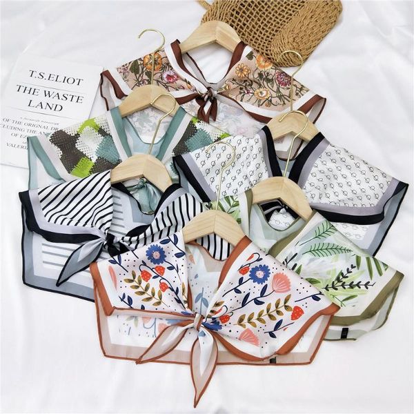 women silk scarves detachable choker necklace collars female shirt fake collar blouse small scarf girls false cape bow ties, Black;gray
women silk scarves detachable choker necklace collars female shirt fake collar blouse small scarf girls false cape bow ties, Black;gray