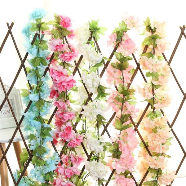 decorative flowers & wreaths 230cm cherry blossoms flower vines artificial sakura garland rattan for wedding arch party home wall hanging de
decorative flowers & wreaths 230cm cherry blossoms flower vines artificial sakura garland rattan for wedding arch party home wall hanging de