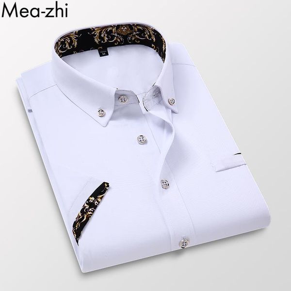 men's casual shirts summer shirt short sleeve trend business slim fit for men floral print mens, White;black
men's casual shirts summer shirt short sleeve trend business slim fit for men floral print mens, White;black