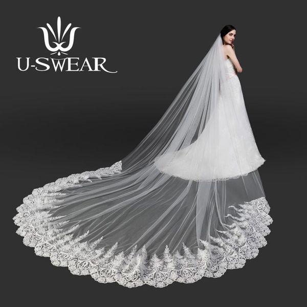 bridal veils u-swear 2021 arrival flora fine cut high-grade women wedding one layer white cathedral veil for dress, Black
bridal veils u-swear 2021 arrival flora fine cut high-grade women wedding one layer white cathedral veil for dress, Black