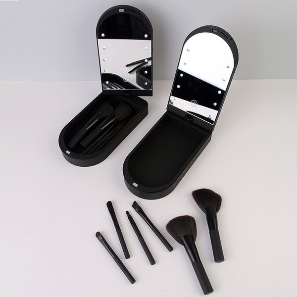 compact mirrors 7pcs/set brush led lighted makeup cosmetic mirror with brushes travel folding box portable 1set
compact mirrors 7pcs/set brush led lighted makeup cosmetic mirror with brushes travel folding box portable 1set