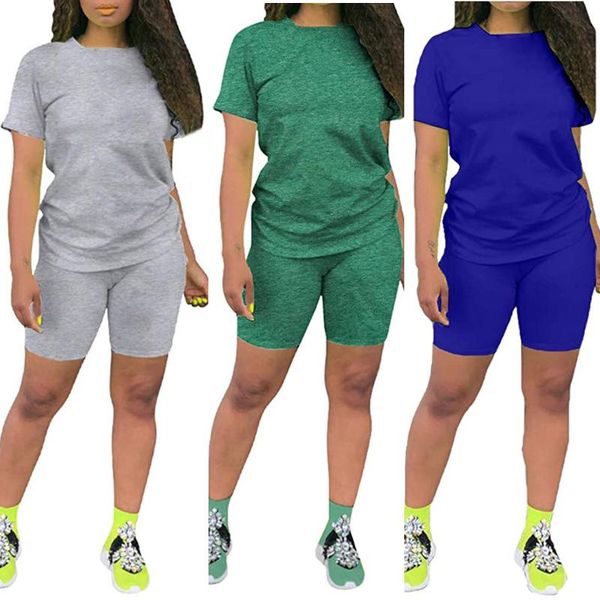 women's tracksuits women casual summer home pure colour short sleeves shorts 2 piece sports suit 2021 pantalones cortos de moda, Gray
women's tracksuits women casual summer home pure colour short sleeves shorts 2 piece sports suit 2021 pantalones cortos de moda, Gray