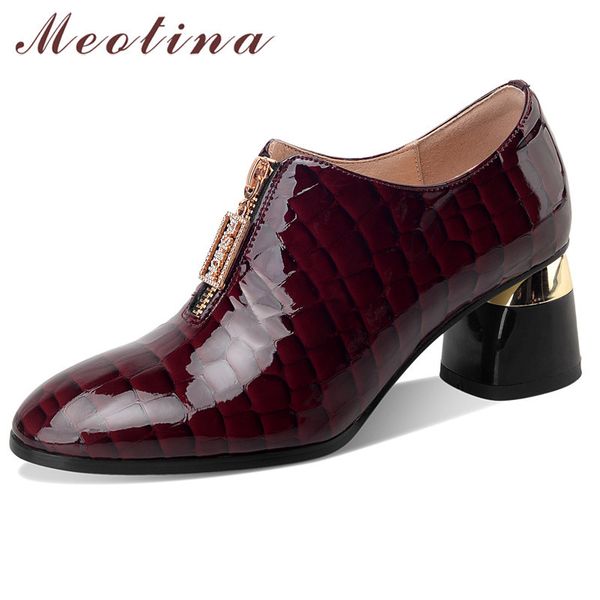 meotina natural leather chunky heels pumps women shoes round toe high heel shoes crystal zipper female footwear spring autumn 42 210520, Black
meotina natural leather chunky heels pumps women shoes round toe high heel shoes crystal zipper female footwear spring autumn 42 210520, Black